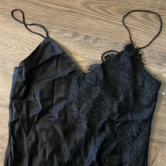 Róhe Black V-Neck Slip Dress - Picture 5 of 7